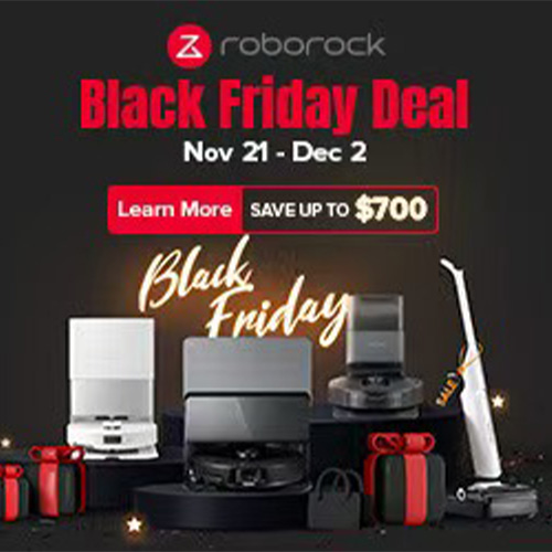 Black Friday Deals Days: Save Up to $700 on Roborock Vacuum Cleaners