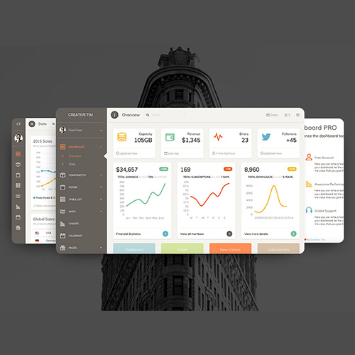 Paper Dashboard PRO PSD 1