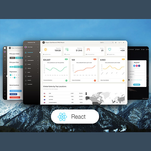 Paper Dashboard PRO React