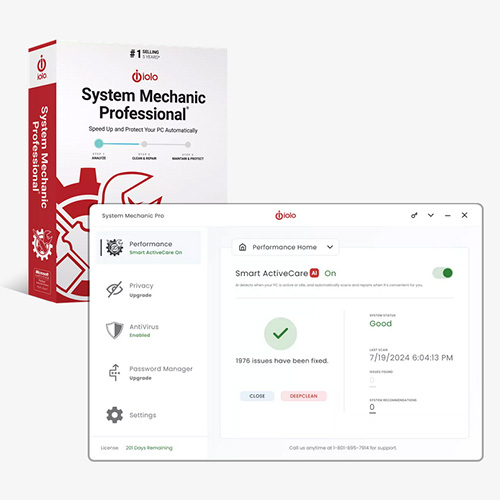 Get the new System Mechanic 25 Pro for only $34.97 [normally $69.95]. Save 50%!